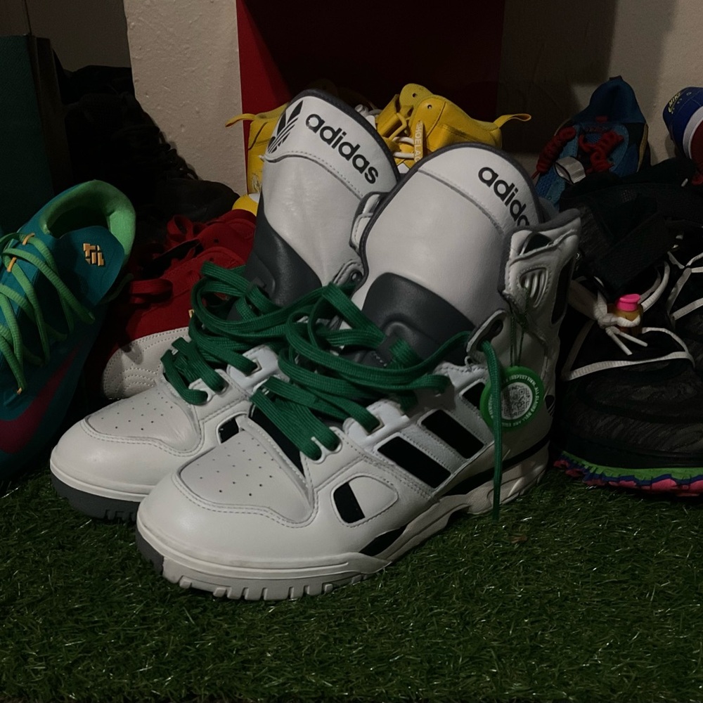 Adidas  High-Top Sneakers - White and Black